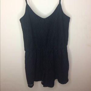 No Comment Black Design Romper